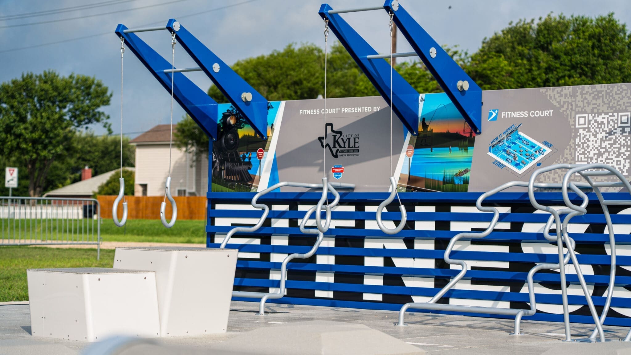 Kyle Residents Get Moving at New Outdoor Fitness Court